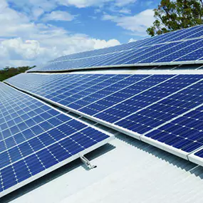 Solar energy system at workplace